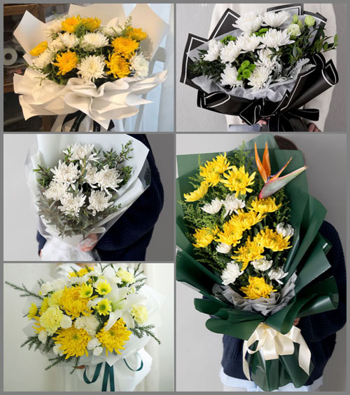 江苏淮安洪泽区蒋坝镇白事花束代送